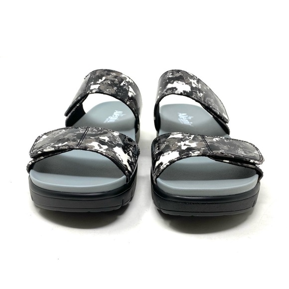 Alegria Rubie Collage Greys Platform Sandal Vegan Leather - Picture 3 of 7